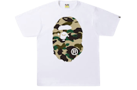 a bathing ape head camouflage tee