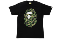 a bathing ape black camo t - shirt