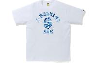 a bathing ape camo t - shirt in white