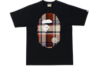 a bathing ape face tee - black