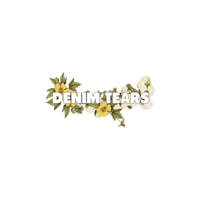 denim tears logo on a black background