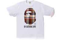 a bathing ape plaid t - shirt