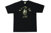 a bathing ape camo t - shirt in black