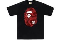 a bathing ape red camo tee